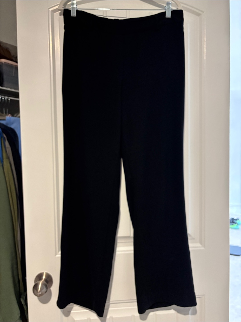 Women's Black Wide-Leg Pull-On Pants